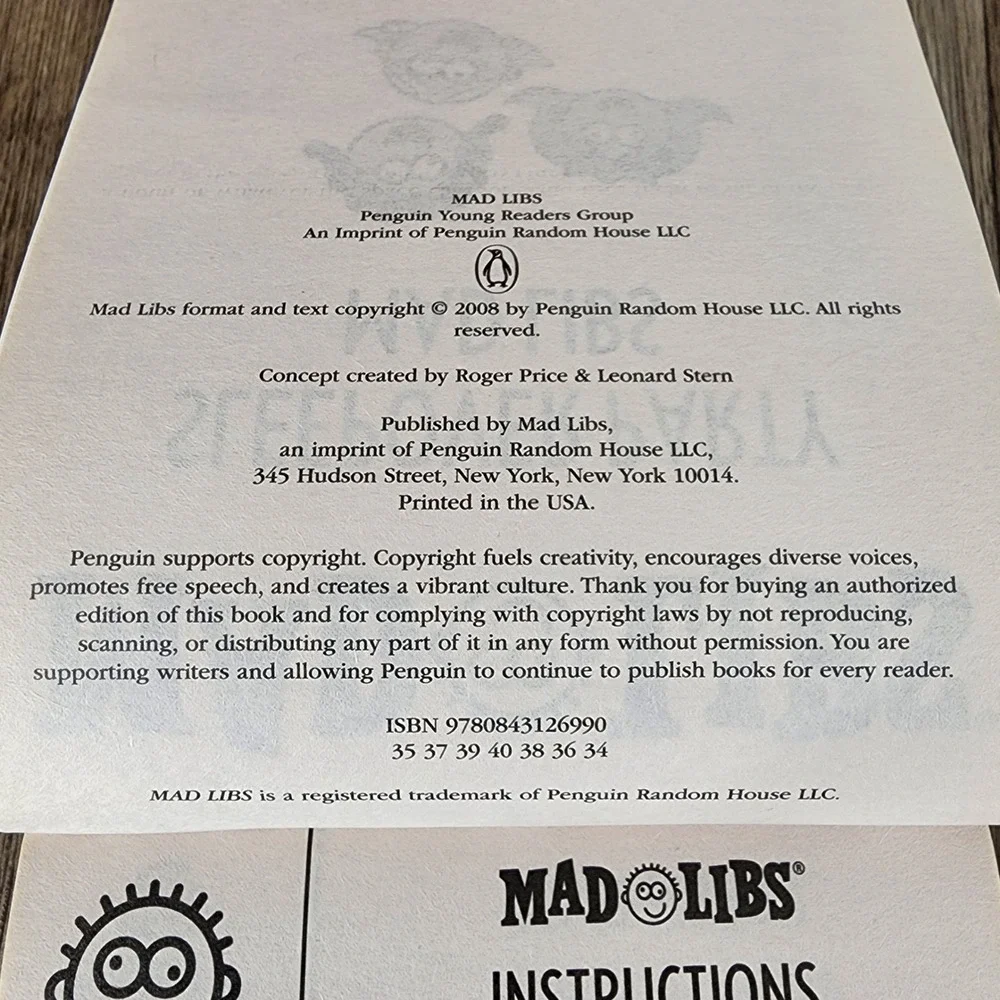 Mad Libs mad libs